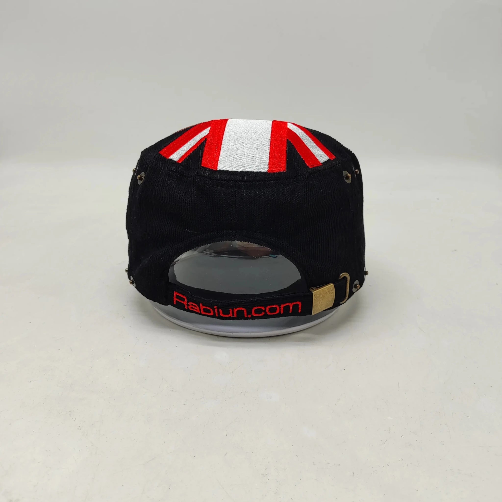 Double Brim Painter's Hat - Black and Zebra Print - Rabiun