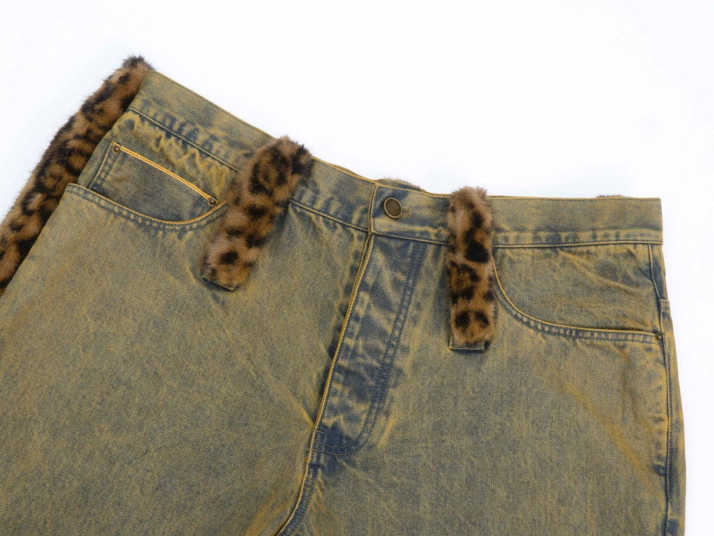 Rabiun Heavyweight Selvedge Denim - Forest Green & Yellow Overdye - Rabiun