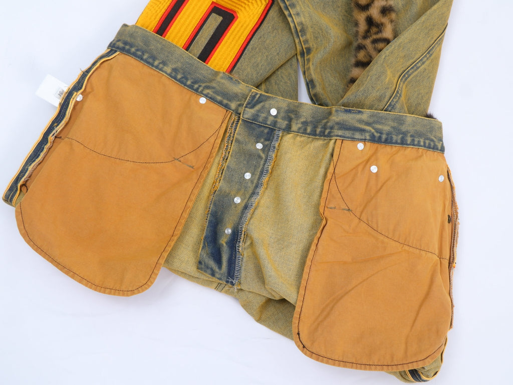 Rabiun Heavyweight Selvedge Denim - Forest Green & Yellow Overdye - Rabiun