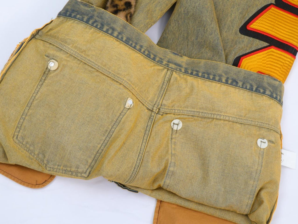 Rabiun Heavyweight Selvedge Denim - Forest Green & Yellow Overdye - Rabiun