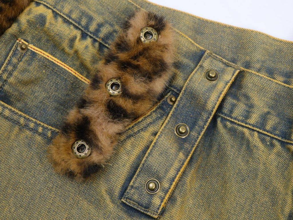 Rabiun Heavyweight Selvedge Denim - Forest Green & Yellow Overdye - Rabiun